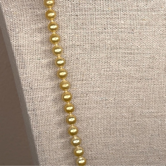 Vintage Pearl Necklace Retro Glam Pinup Wedding Ivory Cream - Picture 8 of 10